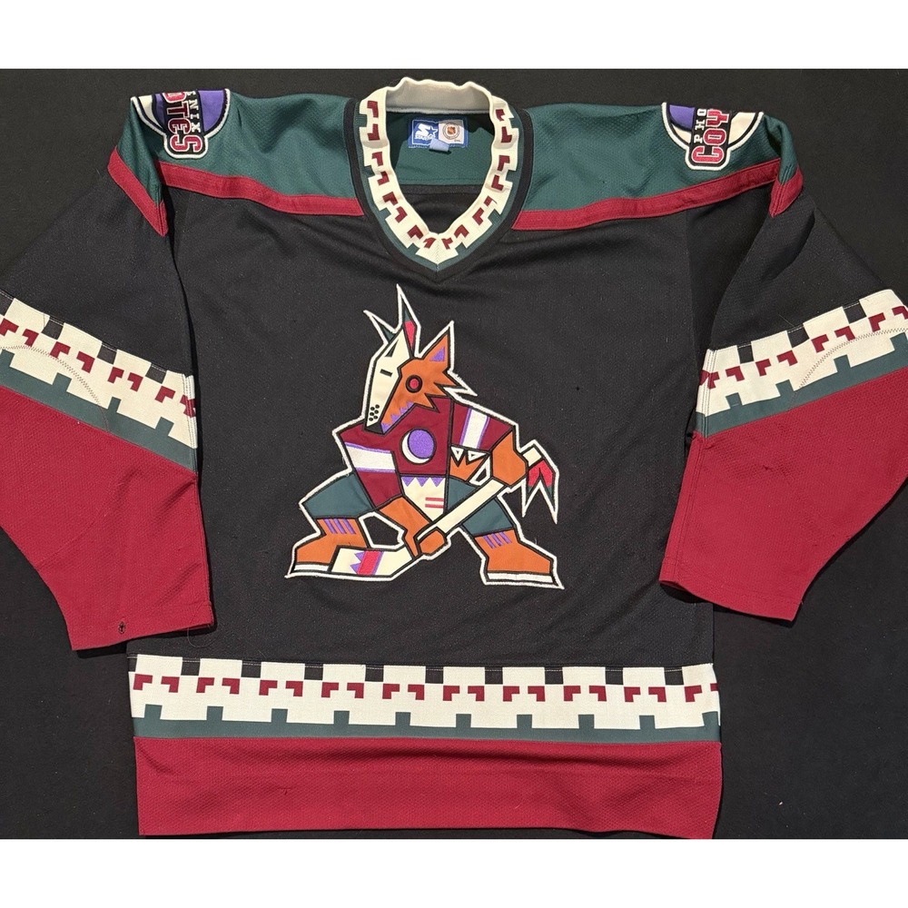 Vintage Starter Phoenix Coyotes Kachina NHL Hockey Jersey - Size L